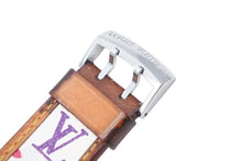 画像をギャラリービューアに読み込む, LOUIS VUITTON ルイ・ヴィトン 腕時計 タンブール マルチカラー キャンバス モノグラム Q1211 シルバー金具 美品 中古 48063