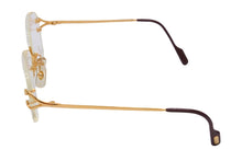 画像をギャラリービューアに読み込む, CARTIER カルティエ メガネ ゴールド レッド 135 1560112刻印 メガネケース 美品 中古 48065