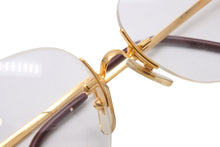 画像をギャラリービューアに読み込む, CARTIER カルティエ メガネ ゴールド レッド 135 1560112刻印 メガネケース 美品 中古 48065