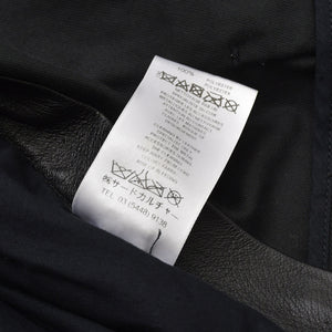 GIVENCHY Leather Jacket Zipper Design 14P 1513 600 Lambskin Black Silver Hardware Size 34 Good Condition Used 4a004809