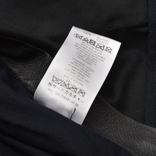 GIVENCHY Leather Jacket Zipper Design 14P 1513 600 Lambskin Black Silver Hardware Size 34 Good Condition Used 4a004809