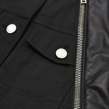 Load image into Gallery viewer, GIVENCHY ジバンシー レザージャケット ジッパーデザイン 14P 1513 600 ラムスキン ブラック シルバー金具 サイズ34 美品 中古 4a004809