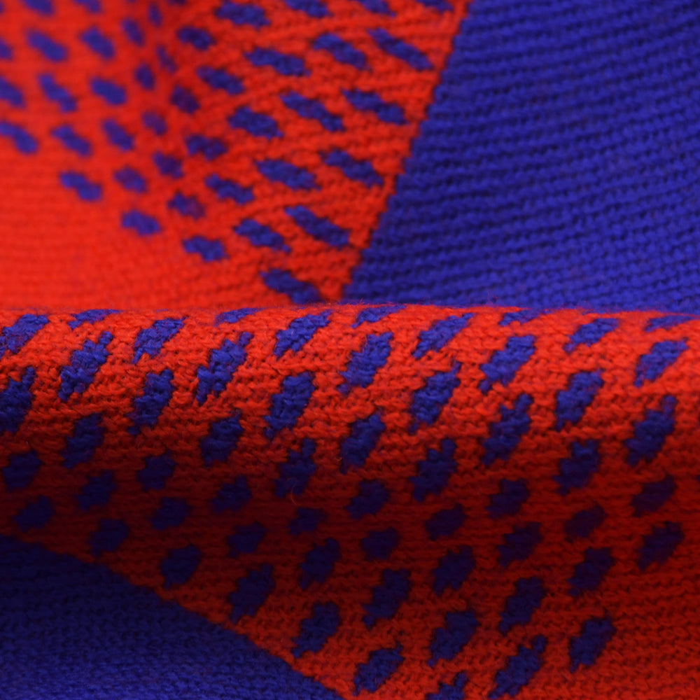 Like new LOUIS VUITTON Damier Masai Blanket Throw 401910 Fringe Wool Used 4a004816