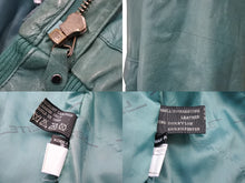 Load image into Gallery viewer, Pelle Pelle ペレペレ NEWYORK MILANO ブルゾン ヴィンテージ レザージャケット サイズ L グリーン メンズウェア 中古 48251