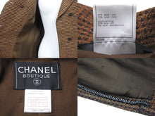画像をギャラリービューアに読み込む, 極美品 CHANEL シャネル ヴィンテージ ツイードジャケット P09585V05959 ブラウン ガンメタ金具 サイズ34 中古 48274