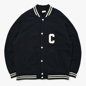 CELINE セリーヌ ブラック カレッジ テディジャケット ブルゾン 2Y815345F イタリア製 コットン 美品 中古 4a000483