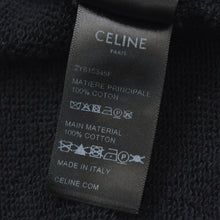 画像をギャラリービューアに読み込む, CELINE セリーヌ ブラック カレッジ テディジャケット ブルゾン 2Y815345F イタリア製 コットン 美品 中古 4a000483