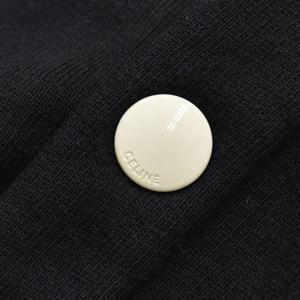 CELINE セリーヌ ブラック カレッジ テディジャケット ブルゾン 2Y815345F イタリア製 コットン 美品 中古 4a000483
