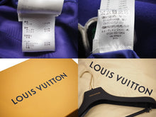 画像をギャラリービューアに読み込む, LOUIS VUITTON ルイヴィトン マルチパッチミックスドレザーバーシティブルゾン パープル ホワイト 1AAHHA サイズ48 美品 中古 48339