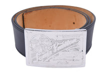 画像をギャラリービューアに読み込む, LOUIS VUITTON ルイ・ヴィトン サンチュールジーンズベルト M6812 LB0015 85/34 レザー ブラック シルバー金具 美品 中古 48429