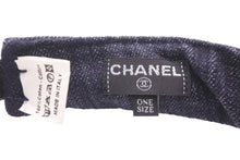 画像をギャラリービューアに読み込む, 極美品 CHANEL シャネル デニム インディゴ サンバイザー ココマーク ゴールド 刺繍 ロゴ 帽子 小物 ONE SIZE 中古 48536