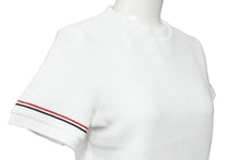 画像をギャラリービューアに読み込む, 極美品 THOMBROWN トムブラウン 22SS ストライプ ショートスリーブ コットン ホワイト レッド ネイビー サイズ36 中古 48587