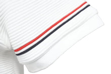 画像をギャラリービューアに読み込む, 極美品 THOMBROWN トムブラウン 22SS ストライプ ショートスリーブ コットン ホワイト レッド ネイビー サイズ36 中古 48587