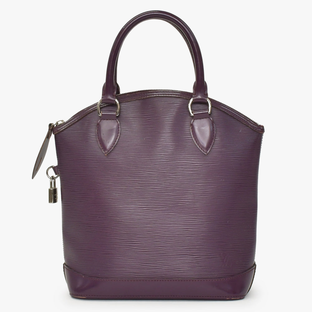 LOUIS VUITTON Purple Cassis Epi Lockit M4229K Handbag Good Condition Used 4a002486