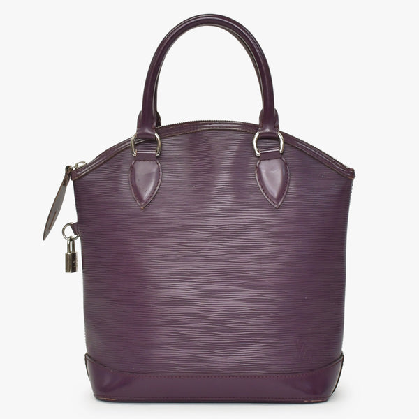 LOUIS VUITTON ルイヴィトン Purple パープル カシス エピ ロックイット M4229K ハンドバッグ 美品 中古 4a002486