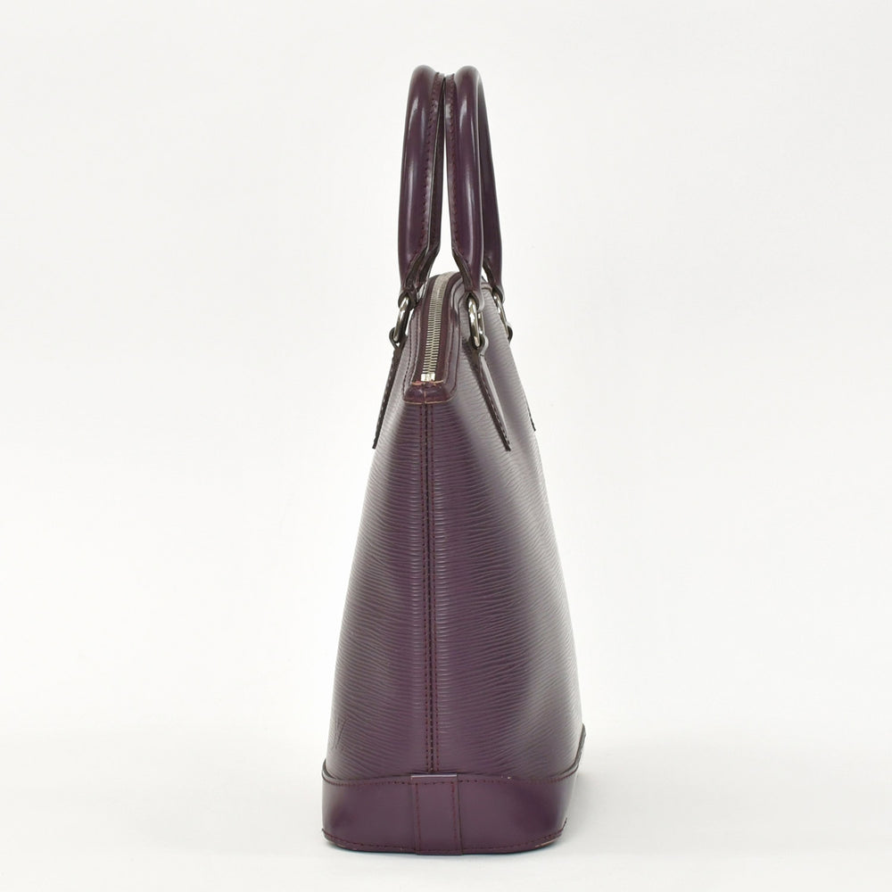 LOUIS VUITTON Purple Cassis Epi Lockit M4229K Handbag Good Condition Used 4a002486