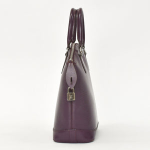 LOUIS VUITTON ルイヴィトン Purple パープル カシス エピ ロックイット M4229K ハンドバッグ 美品 中古 4a002486