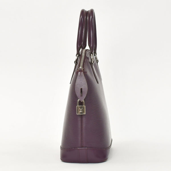 LOUIS VUITTON ルイヴィトン Purple パープル カシス エピ ロックイット M4229K ハンドバッグ 美品 中古 4a002486