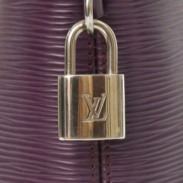 LOUIS VUITTON ルイヴィトン Purple パープル カシス エピ ロックイット M4229K ハンドバッグ 美品 中古 4a002486