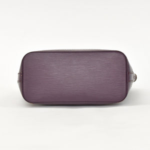 LOUIS VUITTON ルイヴィトン Purple パープル カシス エピ ロックイット M4229K ハンドバッグ 美品 中古 4a002486