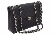 画像をギャラリービューアに読み込む, 極美品 シャネル マトラッセ30 チェーンショルダー キャビアスキン ブラック シルバー金具 バッグ レディース 中古 48625