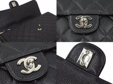 画像をギャラリービューアに読み込む, 極美品 シャネル マトラッセ30 チェーンショルダー キャビアスキン ブラック シルバー金具 バッグ レディース 中古 48625
