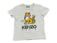 画像をギャラリービューアに読み込む, KENZO ケンゾー キッズ 子供服 半袖Ｔシャツ グレー コットン ポリウレタン 4A/104 K15664 トラ タイガー中古 48681 美品 中古 48681