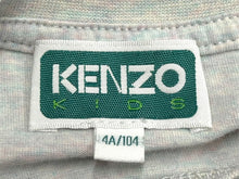 画像をギャラリービューアに読み込む, KENZO ケンゾー キッズ 子供服 半袖Ｔシャツ グレー コットン ポリウレタン 4A/104 K15664 トラ タイガー中古 48681 美品 中古 48681