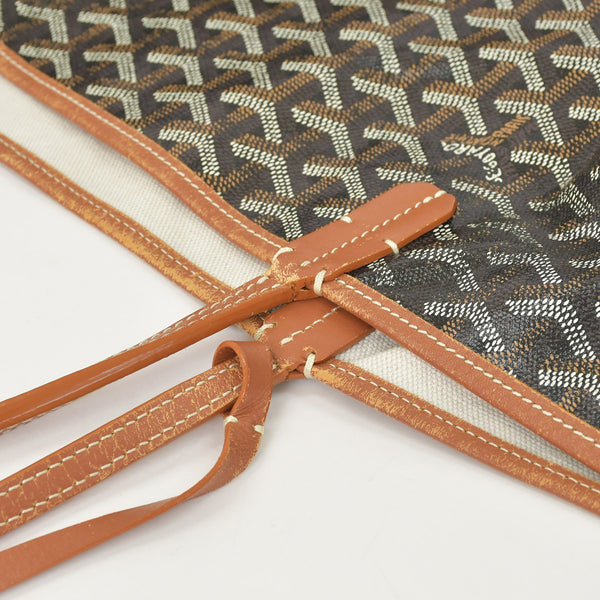 極美品 GOYARD ゴヤール SAINT LOUIS GM サンルイGM ブラウン トートバッグ PVCコーティングキャンバス 中古 4a004887