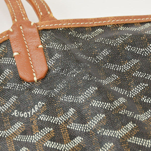 極美品 GOYARD ゴヤール SAINT LOUIS GM サンルイGM ブラウン トートバッグ PVCコーティングキャンバス 中古 4a004887