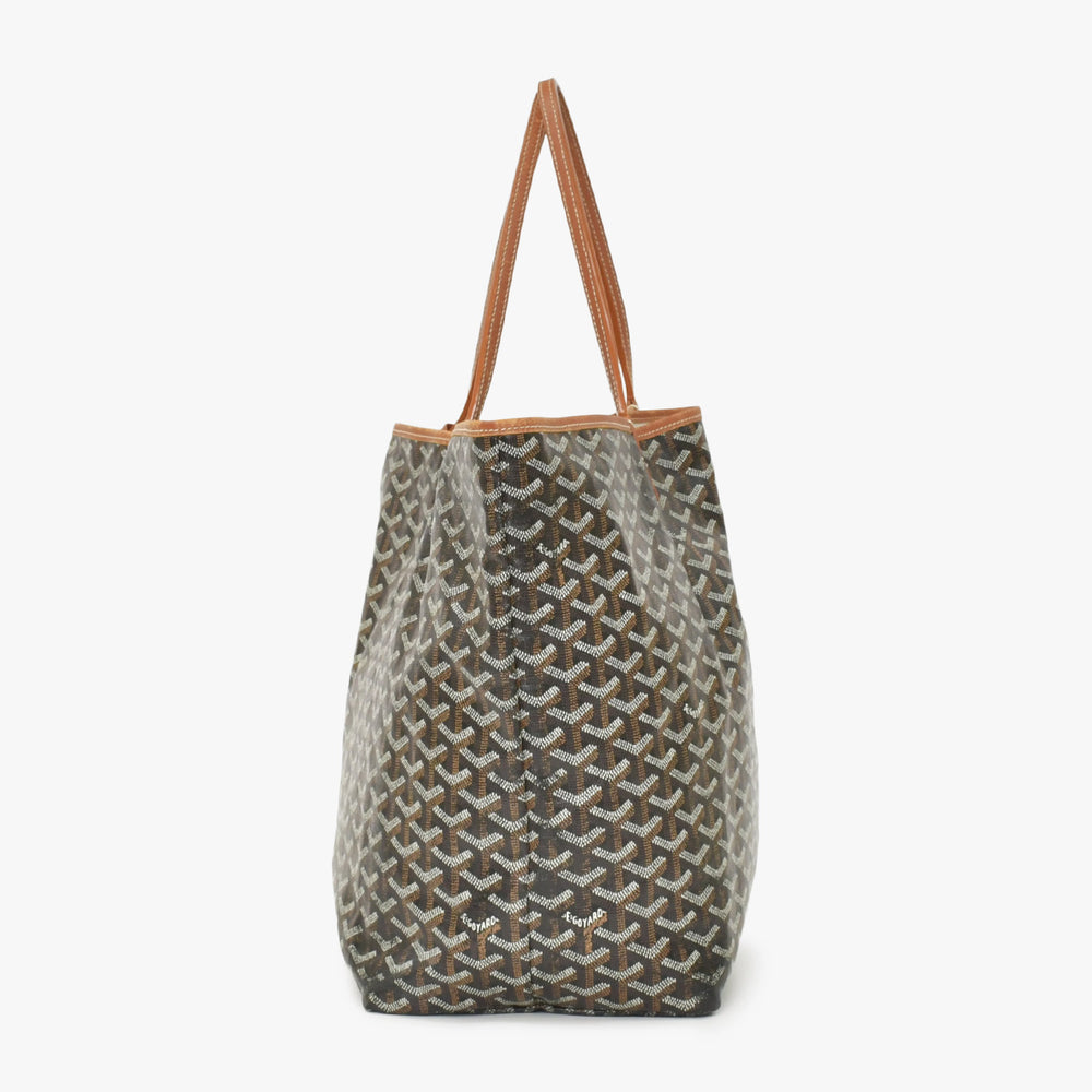 極美品 GOYARD ゴヤール SAINT LOUIS GM サンルイGM ブラウン トートバッグ PVCコーティングキャンバス 中古 4a004887