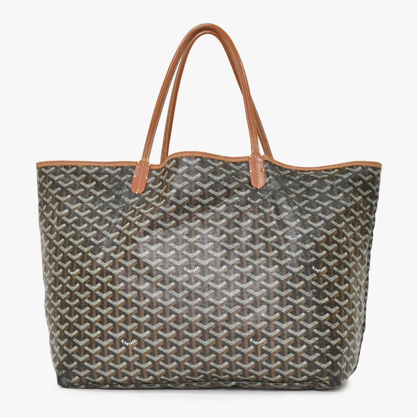 極美品 GOYARD ゴヤール SAINT LOUIS GM サンルイGM ブラウン トートバッグ PVCコーティングキャンバス 中古 4a004887