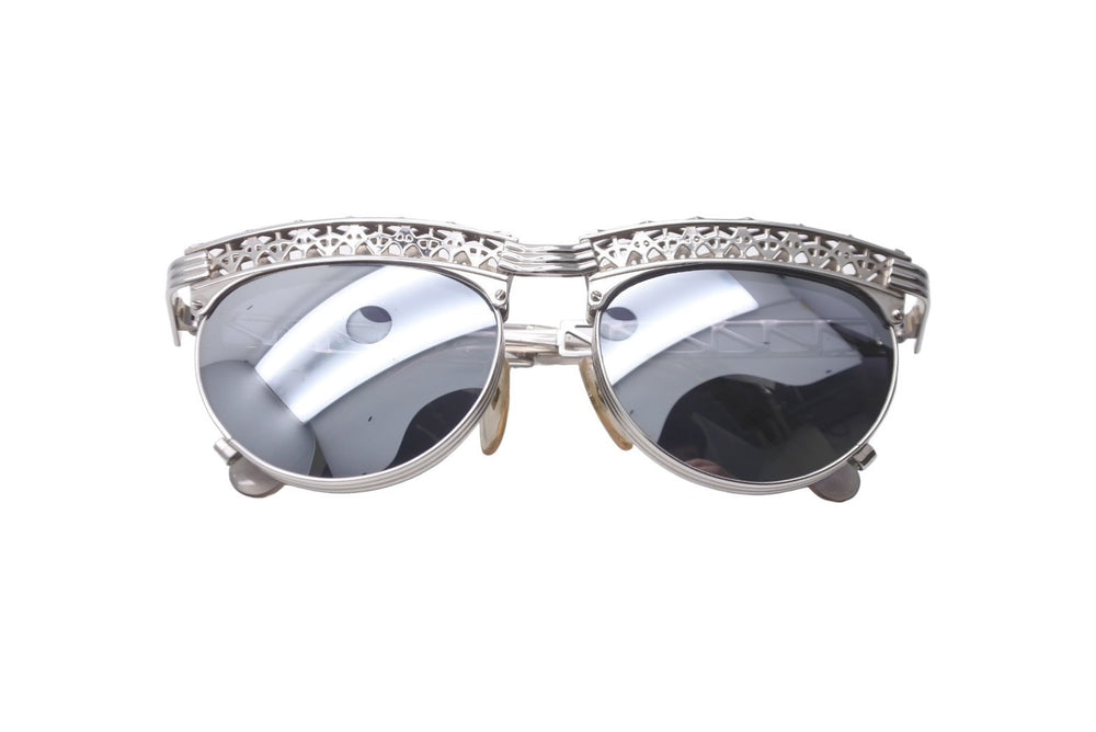 Jean Paul GAULTIER Jean Paul Gaultier Sunglasses Eiffel Tower Motif 56-0171 Silver Vintage Good Condition Used 48948