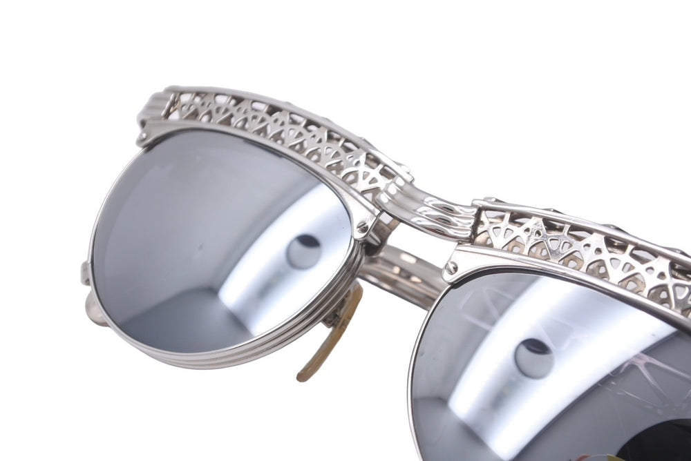 Jean Paul GAULTIER Jean Paul Gaultier Sunglasses Eiffel Tower Motif 56-0171 Silver Vintage Good Condition Used 48948