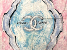 Load image into Gallery viewer, CHANEL シャネル ビーチタオル ココマーク MIAMI 2008-2009 RUISE イタリア製 コットン ブルー ピンク 美品 中古 64903