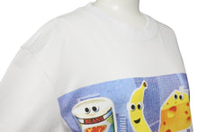 画像をギャラリービューアに読み込む, PALACE パレス 半袖Ｔシャツ RN150137 食べ物柄 コットン ホワイト ブルー サイズS ユニセックス 美品 中古 49101