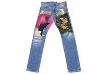 Load image into Gallery viewer, KAPITAL キャピタル デニムパンツ サイケデニム つぎはぎ パッチワーク ダメージジーンズ K1506LP237 良品 中古 49128
