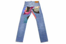 Load image into Gallery viewer, KAPITAL キャピタル デニムパンツ サイケデニム つぎはぎ パッチワーク ダメージジーンズ K1506LP237 良品 中古 49128
