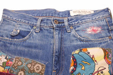 Load image into Gallery viewer, KAPITAL キャピタル デニムパンツ サイケデニム つぎはぎ パッチワーク ダメージジーンズ K1506LP237 良品 中古 49128