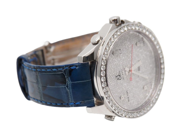 ジェイコブ JACOB&CO ファイブタイムゾーン ベゼルダイヤ JC-53D 時計 美品 中古 全付き 49185
