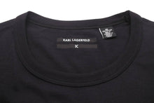 画像をギャラリービューアに読み込む, KARL LAGERFELD カールラガーフェルド 半袖Ｔシャツ コットン クルーネック サイズ38 美品 中古 49211
