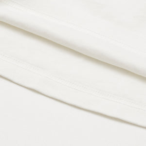 極美品 COURREGES クレージュ アシンメトリー ワンショルダー トップス 323JT0209JS0070 長袖Tシャツ ブランドロゴ刺繍 ホワイト ブラック Sサイズ レディース 中古 4a004941
