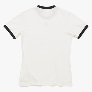 Very Good Condition COURREGES Signature Contrast Ringer T-shirt 41-158-13-021918 T-shirt White Black S Size Used 4a004942