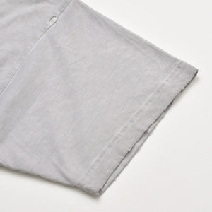 極美品 BALENCIAGA バレンシアガ Tシャツ メタルロゴ 694576 TMV88 ダメージ加工 ペイント サイズL グレー コットン中古 4a004943