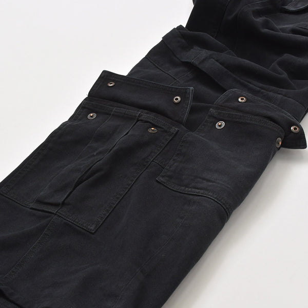 極美品 BALENCIAGA バレンシアガ Flared Cargo pants フレアドカーゴパンツ 783694 TNW11 2WAY サイズXS ブラック 中古 4a004944