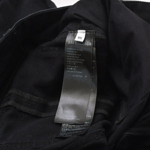 極美品 BALENCIAGA バレンシアガ Flared Cargo pants フレアドカーゴパンツ 783694 TNW11 2WAY サイズXS ブラック 中古 4a004944