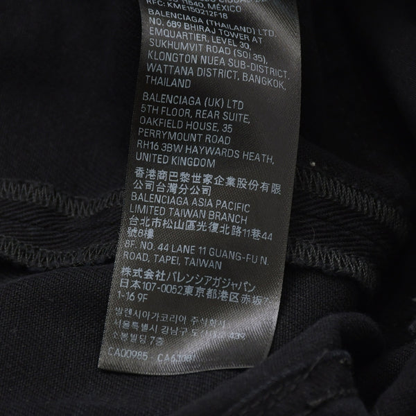 極美品 BALENCIAGA バレンシアガ Flared Cargo pants フレアドカーゴパンツ 783694 TNW11 2WAY サイズXS ブラック 中古 4a004944