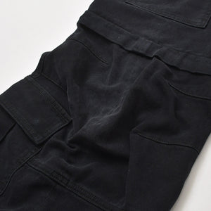 極美品 BALENCIAGA バレンシアガ Flared Cargo pants フレアドカーゴパンツ 783694 TNW11 2WAY サイズXS ブラック 中古 4a004944