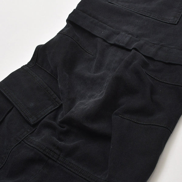 極美品 BALENCIAGA バレンシアガ Flared Cargo pants フレアドカーゴパンツ 783694 TNW11 2WAY サイズXS ブラック 中古 4a004944
