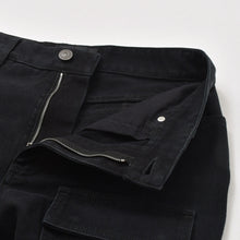 Load image into Gallery viewer, 極美品 BALENCIAGA バレンシアガ Flared Cargo pants フレアドカーゴパンツ 783694 TNW11 2WAY サイズXS ブラック 中古 4a004944